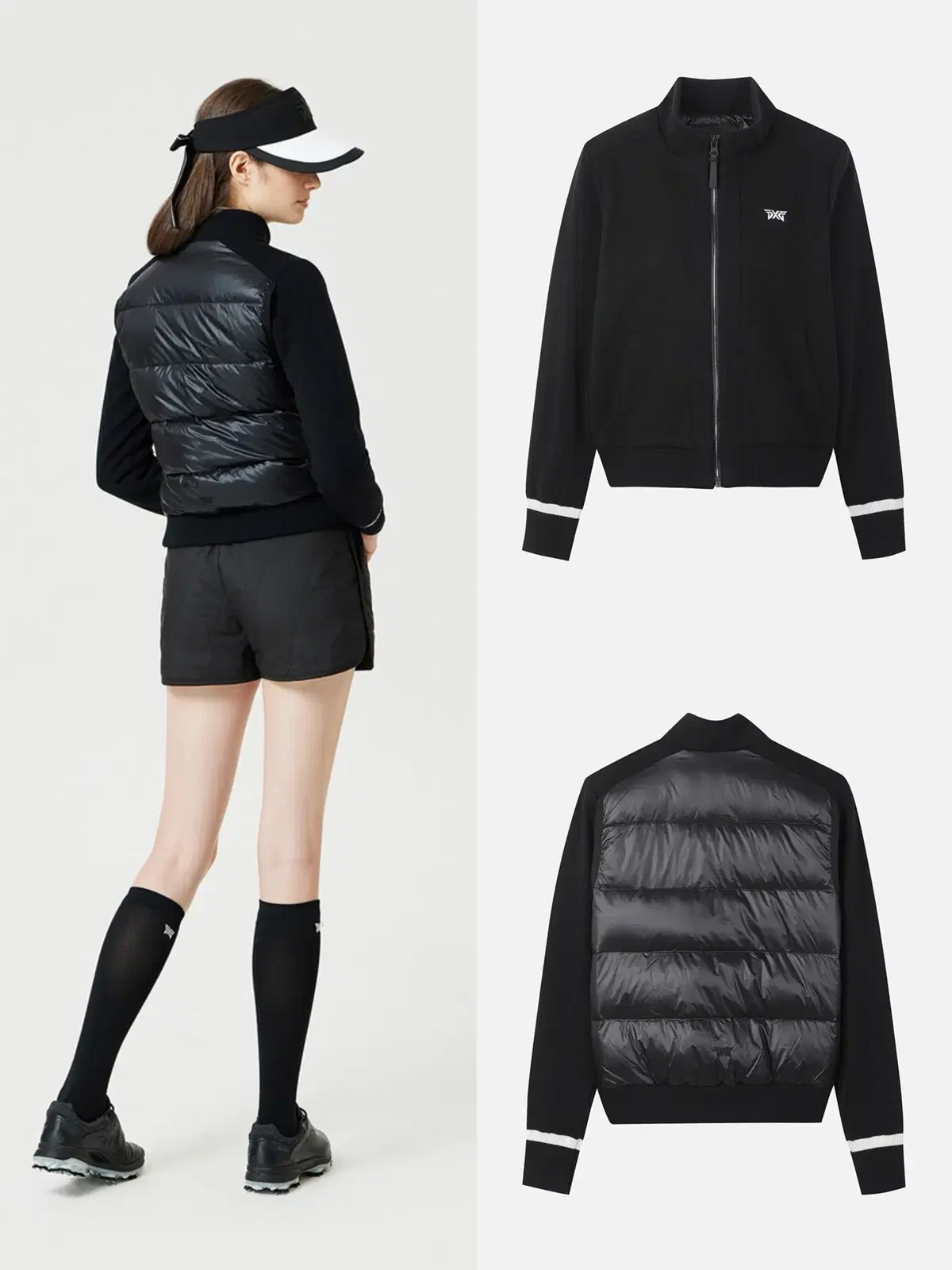 新品PXG レディース ジャケット ゴルフウェアブラック Lサイズ PXG ゴルフ ウェア レディース スカート 新作 公式 ストア